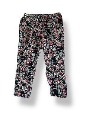 [Jessica Simpson] Floral Cropped Pants Elastic Waist